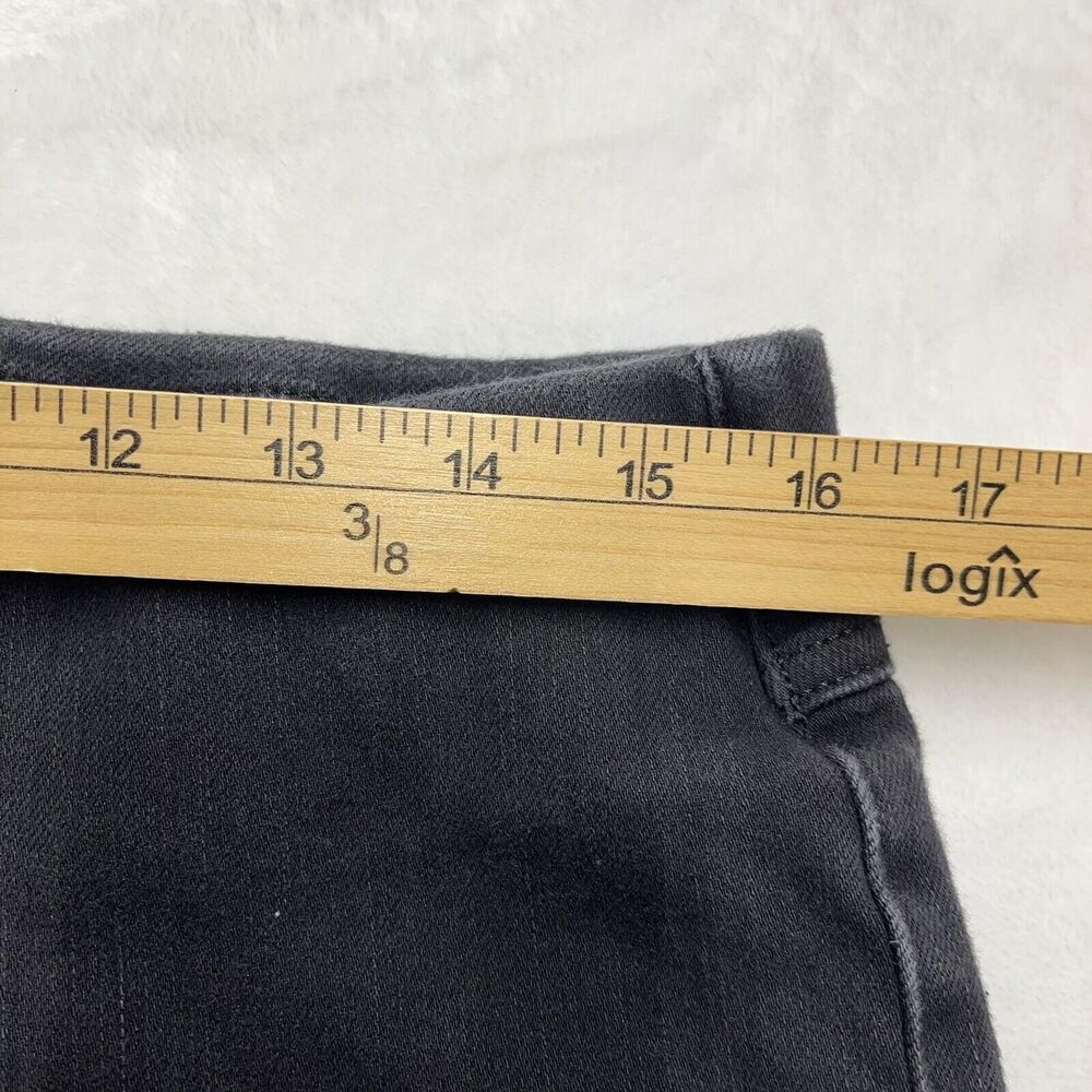 Soft‎ Surroundings Pull On Jeans Womens Medium Stretch Waist Black Wash Cropped - Picture 4 of 8